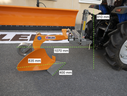 single furrow plough with gauge wheel for tractors like yanmar iseki dp 20