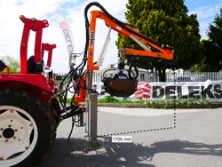 hydraulic forestry crane with log grapple for tractor crab 3000