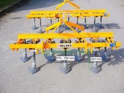 cultivator with duck foot tynes working width 165cm cultivator for agricultural tractore mod de 165 7 v