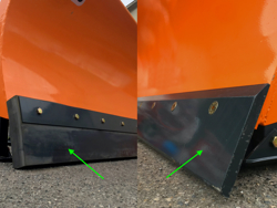 snow plow for up to 3 0 ton skid steer loaders ln 220 m