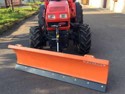 snowplough with plate for tractor lns 170 a