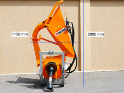 drum bio wood chipper for tractor dk 1300