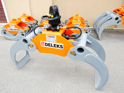 log grapple with fixed pendulum rotator for minidiggers and forest cranes dk 16 gr 30f