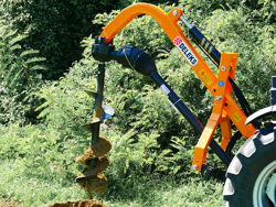 post hole digger for traktor with hydraulic system l 50h