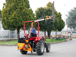 tractor mounted hedge cutter airone 130 tr