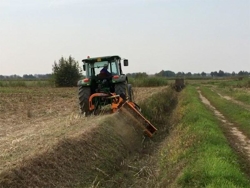 sideshift flail mower heavy offset side mulcher for tractors alce 140