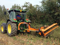 sideshift flail mower heavy offset side mulcher for tractors alce 160