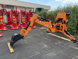 universal backhoe with bucket for agricultural tractors mod drs 2000