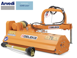 offset verge flail mower for tractor volpe 140