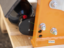 forestry mulcher of 100cm for mini excavators hydraulic shredder mod ar 100