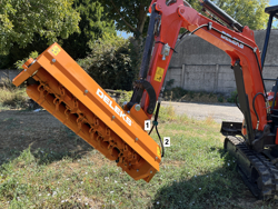 forestry mulcher of 60cm for mini excavators hydraulic shredder mod ars 60