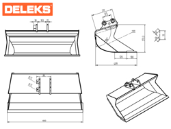 bucket for s100 miniexcavator 600