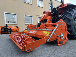 heavy rotavator tiller for tractors working width 220cm for soil preparation mod dftr 220