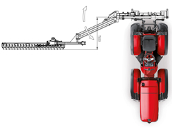 hydraulic hedge bush cutter for tractor falco hw