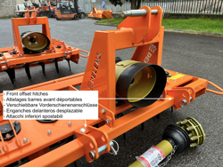 adjustable power harrow for tractors kr 210