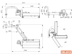 sideshift flail mower giraffa150 deleks