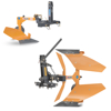 ploughs for small and medium size tractors like carraro and kubota reversible turnwrest plough single plough double plough and with mouldboard