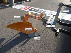 arado dp 35 para tractor con regulacion del angulo