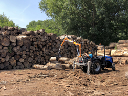 grua forestal hidraulica para tractor portada en tractor mod crab 3000