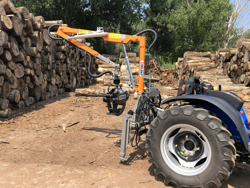 grua forestal hidraulica para tractor portada en tractor mod crab 3000