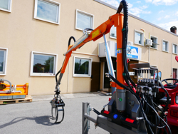 grua forestal hidraulica para tractor portada en tractor mod crab 3000