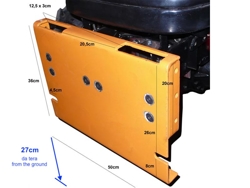pala quitanieves frontal con placa para tractor ln 200 a