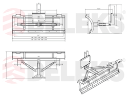 pala quitanieves frontal con placa universal lns 170 a