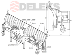 pala quitanieves para cargadoras de ruedas ssh 04 3 0 w