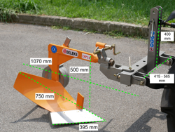 arado monosurco dp 16 para tractor pequeño kubota o iseki