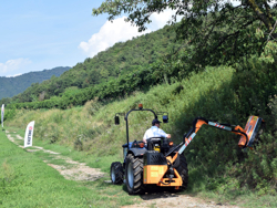trituradora de brazo para tractor con cabezal de corte mod airone 80
