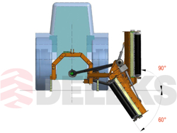 desbrozadora de brazo lateral alce 180 con martillos