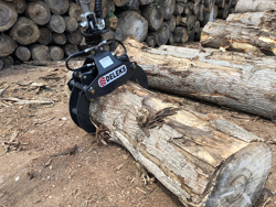 pinza para mini excavadoras y grúas forestales capacidad 400kg mod dk 10