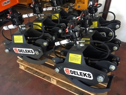 pinza hidráulica forestal y rotador para mini excavadoras y grúas forestales capacidad 400kg mod dk 10 gr 10