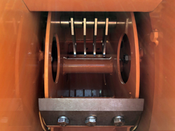 trituradora de ramas dk 1300 para tractor con rodillo de alimentacion hidraulico