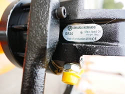 pinza para mini excavadoras y grúas forestales capacidad 1000kg mod dk 11c gr 30