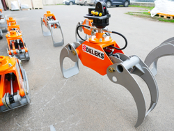 pinza para mini excavadoras y grúas forestales capacidad 1000kg mod dk 11c gr 30