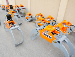 pinza para mini excavadoras y grúas forestales capacidad 1000kg mod dk 11c gr 30