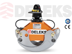 pinza forestal y rotator hidráulico para mini excavadoras y grúas forestales capacidad 1000kg mod dk 11c gr 30f