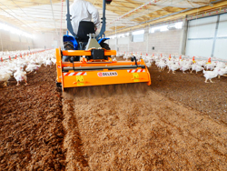 removedor triturador de cama avícola para tractor pavo 160