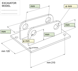 enganche para miniexcavadora