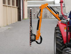 trituradora de brazo para tractor con cabezal de corte mod airone 130 tr