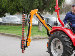 trituradora de brazo para tractor con cabezal de corte mod airone 130 tr