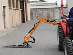 trituradora de brazo para tractor con cabezal de corte mod airone 180 tr