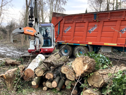 pinza forestal para excavadoras y grúas forestales capacidad 2000kg mod dk 16