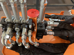 trituradora de brazo para tractor con cabezal de corte mod airone 130 tr