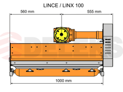 desbrozadora de martillos ligera lince 100 para tractor