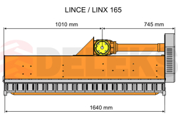 trituradora de martillos lince sp165 desplazable para tractor