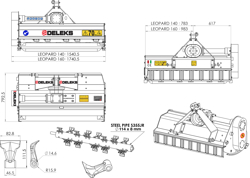 trituradora de martillos leopard 160 para hierba y restos de poda