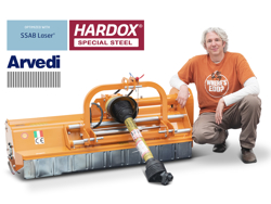 desbrozadora de martillos con desplazamiento hidráulico leopard 180 sph
