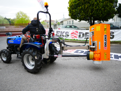 trituradora de martillos con brazo volpe 100 para pequeno tractor